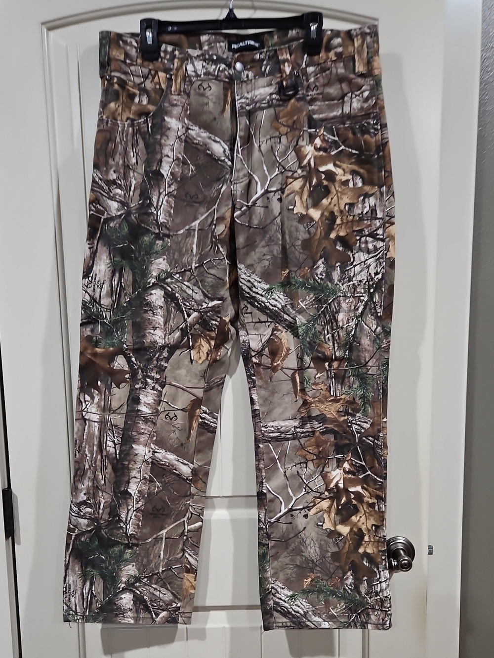 Realtree Men's Camouflage Cargo Pants in Brown, Tan and Green, 36x32